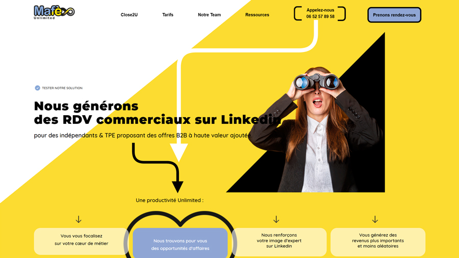 Direction artistique du site web